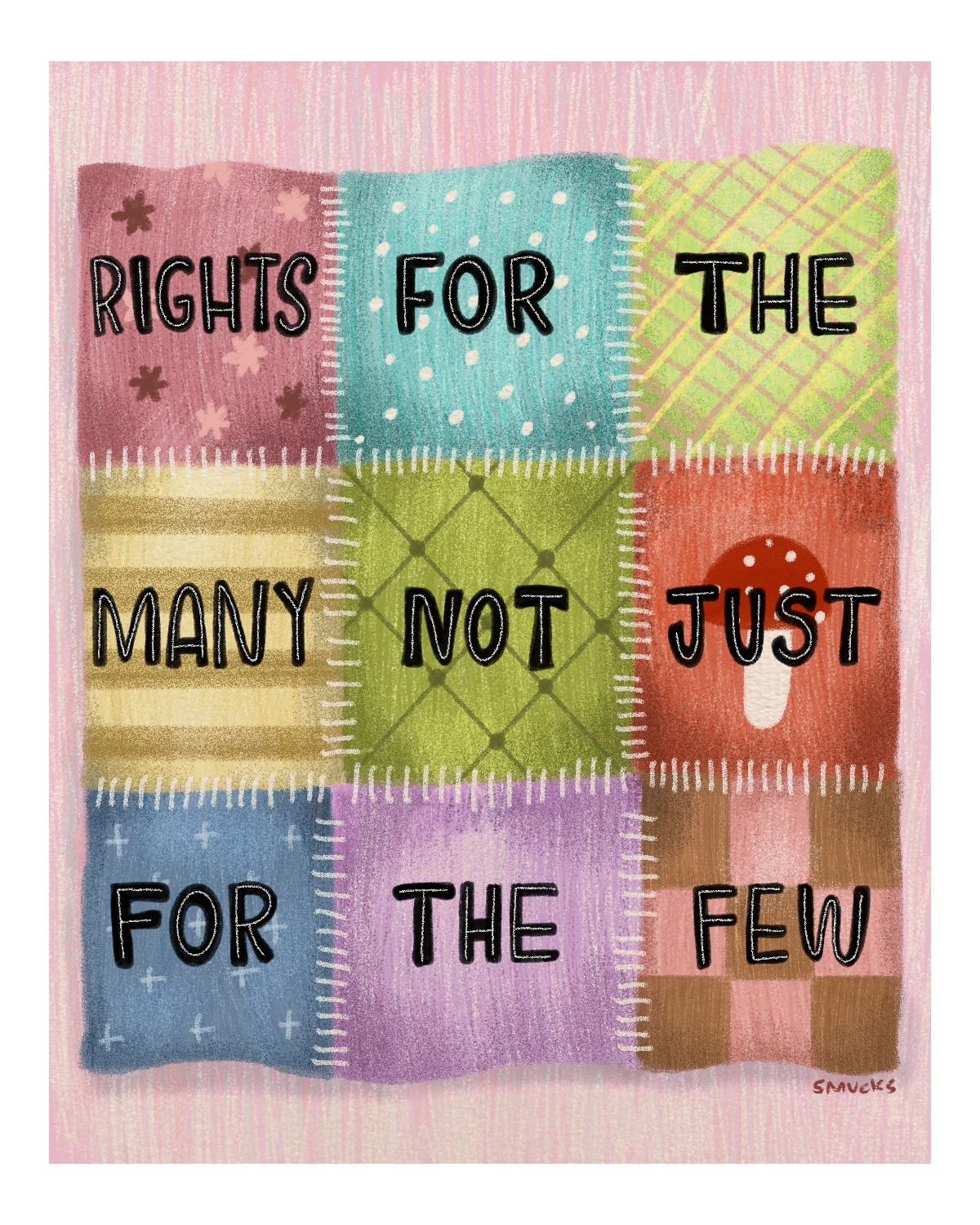 Rights For The Many Art Print