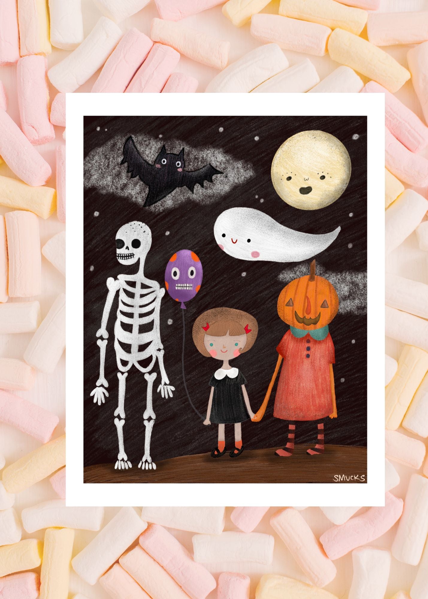 Midnight Mischief Art Print