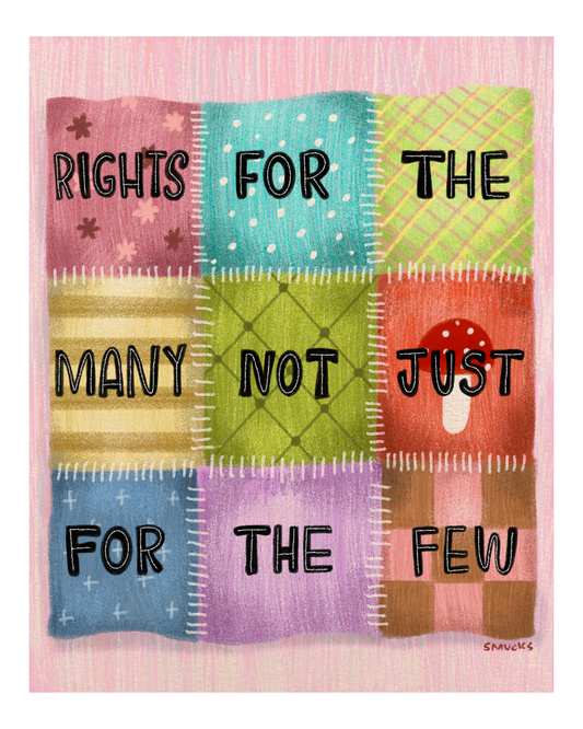Rights For The Many Art Print