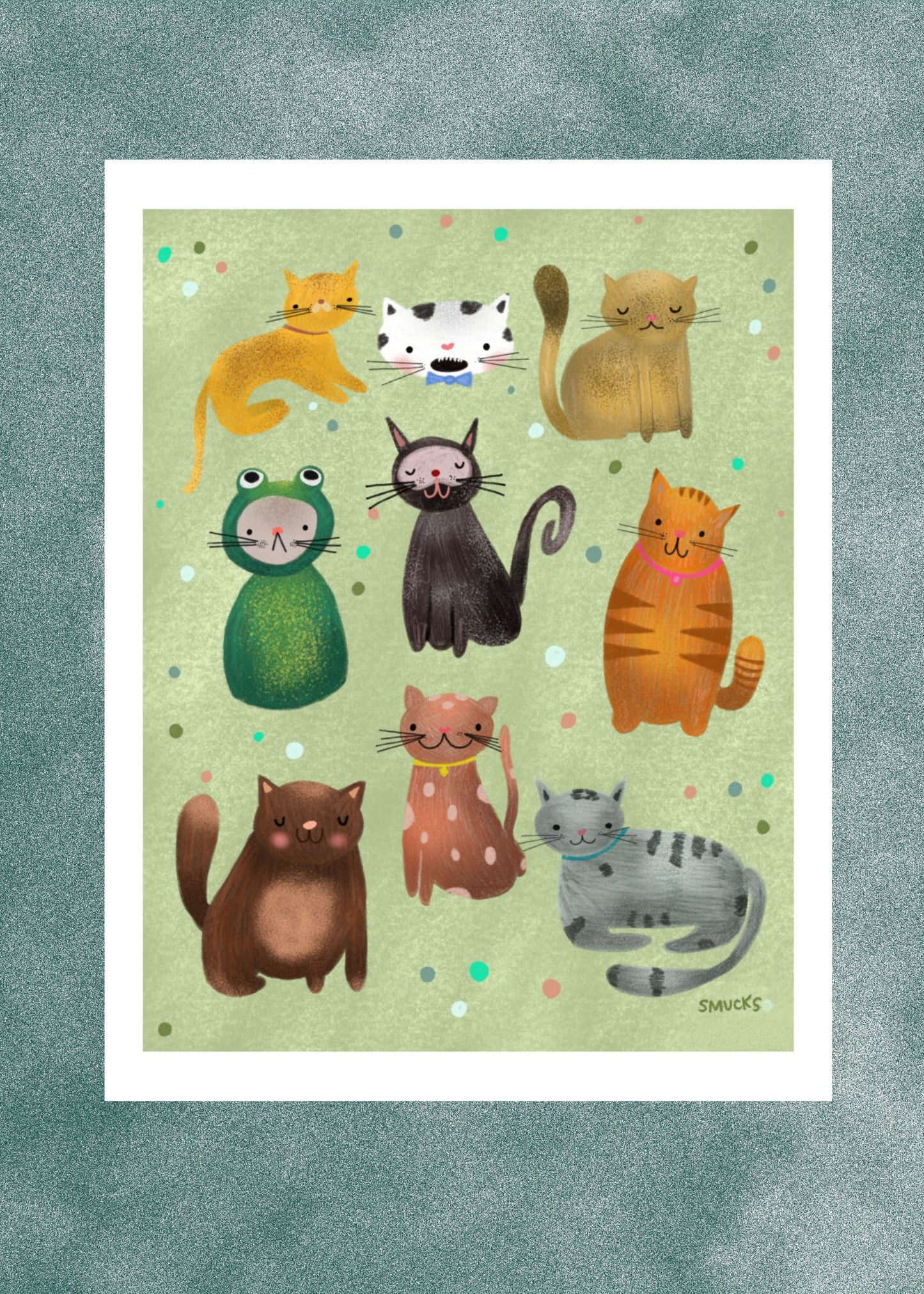 Emotional Support Cats Art Print