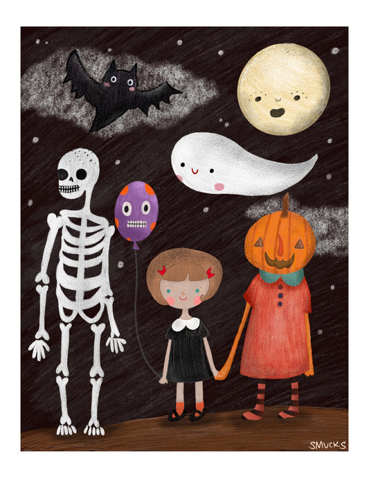 Midnight Mischief Art Print